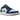 Air Jordan 1 Low True Blue sneakers i en klassisk sidoprofil med blå och vita laderdetaljer samt den ikoniska swoosh-logotypen
