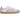 Adidas Samba OG White Light Pink Gum sneakers i sidoprofil med vit leraffel, ljusrosa detaljer och klassisk gummisula