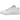 Jordan 1 Low Triple White sneakers sidoprofil med vit laderoverdel, klassisk swoosh-logotyp och vit sula