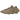 Adidas Yeezy 450 Stone Flax sneakers i vinkelad vy med beige stickad ovandel och skulpterad vågformad sula