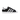 Adidas Superstar Core Black Cloud White sneakers i vinklad profil med svart läderöverdel, vita 3-stripes och klassisk tåhätta i gummi