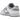 Nike Dunk Low Retro White Grey sneakers i sidoprofil med vit och grå överdel, klassiska snören och platt gummisula
