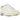 Nike Air Max 1 White Alabaster sneakers i sidoprofil med vit ovandel i läder, gula detaljer och synlig Air-stötdämpning