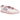 Adidas Taekwondo Caroline Hu x CLOT Pink Silver sneakers i vinkelad vy med rosa ovandel och silvriga detaljer samt snören