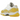 Air Jordan 11 Retro Low Yellow Snakeskin sneakers i sidoprofil med vit ovandel, gulormskinnsmönstrad mudguard och semitransparent yttersula