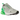 Nike Air Max 270 Light Silver Green Shock sneakers i vinklad profil med silvergrå ovandel, neon grön Air-enhet och detaljerat snörningssystem