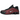 Nike Shox R4 Black Team Red sneakers från sidan med svart ovandel, röda detaljer vid hälen och den ikoniska Shox-dämpningen i sulan