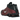 Nike Shox R4 Black Team Red sneakers i sidoprofil med svart ovandel, röda detaljer vid hälen och de ikoniska Shox-stötdämparna i full längd.