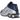 Nike Shox R4 Blue Void sneakers i en klassisk vinklad profilvy med mörkblå ovandel, perforeringar och ikoniska Shox-stötdämpare i hälen