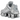 Nike Shox TL Chrome sneakers i en dynamisk vinklad profilvy med ikoniska stötdämpande Shox-pelare och silverfärgad ovandel i mesh.