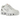 Nike Shox TL White Metallic Silver Max Orange sneakers sidoprofil med vit mesh, silvriga detaljer och ikonisk stötdämpande Shox-sula