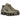 Nike Shox TL Khaki Ironstone Off Noir sneakers i sidoprofil med de ikoniska dämpande Shox-pelarna och brun ovandel i mesh