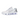 Nike Shox TL White Metallic Silver sneakers i vinkelad vy med vit mesh-ovandel och metalliska silverdetaljer samt karaktäristiska Shox-pelare