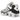 Nike Shox TL White Platinum sneakers i en vinklad vy, med en vit ovandel i mesh och de karakteristiska stötdämpande Shox-pelarna längs hela sulan.