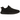 Adidas Yeezy Boost 350 Pirate Black (2023) sneakers i vinklad vy med svart Primeknit-ovandel, matchande skosnören och texturerad mellansula