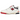 New Balance 550 Aime Leon Dore White Navy Red sneakers sidoprofil med vit läderovandel, marinblå logotyp och röd detalj på yttersulan