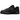New Balance 550 Triple Black sneakers i vinkelad vy med svart ovandel i läder, snören och gummisula