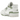 New Balance 550 White Mint Green sneakers i sidoprofil med vit läderöverdel, gröna detaljer och klassisk vit mellansula