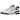 New Balance 550 White Black sneakers sedd från sidan med ovandel i vitt läder, svarta detaljer och en slitstark yttersula i gummi