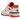 New Balance 550 Syracuse sneakers i sidoprofil med vita läderdetaljer, orange New Balance-logotyp och en klassisk retro gummisula