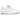 New Balance 550 White Grey sneakers från sidan med vit läderöverdel, grå detaljer och klassisk N-logotyp på sidan