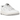 New Balance 550 White Grey sneakers i sidoprofil med klassisk vit läderöverdel, grå detaljer vid hälen och en solid gummisula