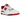 New Balance 550 White Red sneakers i klassisk profil med vit läderovandel, röda detaljer och den ikoniska N-logotypen på sidan