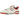 New Balance 550 Vintage Pack Team Red sneakers sedd från sidan med vit läderovandel, röda detaljer, perforerad sidopanel och vit gummisula