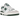 New Balance 550 Green sneakers i klassisk profil med vit läderovandel, gröna detaljer, 'N'-logotyp på sidan och gummisula