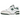 New Balance 550 Green sneakers i sidoprofil med vit läderovandel, gröna detaljer, klassisk snörning och en robust yttersula i gummi.