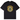 Broken Planet Crest T-shirt Midnight Black t-shirt frontvy med grafisk logotyp på bröstet och klassisk rund hals i svart bomull