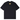 Broken Planet Crest T-shirt Midnight Black sneakers framifrån med grafisk vit logotyp på bröstet och klassisk rund halsringning i svart bomull
