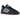 Adidas Handball Spezial Navy Gum sneakers i profil. Mörkblå mockaöverdel med vita Adidas-ränder, matchande skosnören och klassisk brun gummisula.