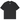 Broken Planet Falling Stars T-Shirt Soot Black sneakers vy framifrån med grafiskt tryck av stjärnor och planet på svart bomull