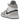 Air Jordan 1 Mid Light Smoke Grey sneakers i sidovy med paneler i grått och vitt läder, svart Swoosh, matchande skosnören och vit sula