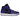 Air Jordan 1 Mid Purple Black sneakers i sidoprofil med svart läderöverdel, lila detaljer och vit mellansula med svart yttersula