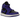 Air Jordan 1 Mid Purple Black sneakers i sidoprofil med lila läderpaneler, svarta detaljer, vit mellansula och klassisk Nike Swoosh-logotyp