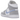 Air Jordan 1 Mid Wolf Grey Aluminum sneakers i sidoprofil med grå mockapaneler, vit bas, blå swoosh och vit mellansula