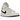 Air Jordan 1 Mid Coconut Milk sneakers i sidoprofil med cremefärgad läderovandel, vita detaljer, svart swoosh och mörk yttersula.