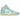 Air Jordan 1 Mid Light Dew sneakers i sidoprofil med vita och mintgröna läderpaneler, svart Swoosh-logotyp och vit sula.