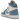 Air Jordan 1 Mid UNC 2022 sneakers i sidoprofil med vita och ljusblå läderpaneler, klassisk Swoosh-logotyp och vit sula