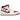 Air Jordan 1 Mid Reverse Chicago sneakers i vinklad profil med vit läderovandel, röda detaljer samt den klassiska svarta swooshen och Air-sula.
