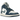 Air Jordan 1 Mid French Blue sneakers i en klassisk vinklad profil med vitt läder, ljusblå detaljer, röd branding och klassisk sula