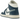 Air Jordan 1 Mid French Blue sneakers i sidovy med blå mockadetaljer, paneler i vitt läder och en vit yttersula