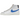 Nike Blazer Mid 77 Vintage White Light Photo Blue Black Sail sneakers sidoprofil med vitt läder, blå swoosh och vintage sula