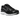 Nike P-6000 Black White Metallic Silver sneakers i sidoprofil med detaljer i metalliskt silver, vit mesh och en svart Nike Swoosh på en skön sula