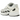 Nike P-6000 Sail Wolf Grey sneakers i sidoprofil med cremefärgad ovandel i lagerdelad mesh, grå läderdetaljer och en klassisk Nike-logotyp på sidan.