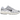 Nike P-6000 White Metallic Silver Flat Silver Black sneakers i en vinklad profil med vit mesh, silverfärgade detaljer och svart Nike Swoosh.