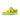 Nike SB Dunk Low Grateful Dead Bears Opti Yellow sneakers i sidoprofil med gul pälsdetalj, blått swoosh och tjocka skosnören på vit sula