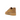 Nike Air Force 1 Low Flax Wheat sneakers i sidoprofil, tillverkade i enfärgad ljusbrun mocka med matchande skosnören och gummisula